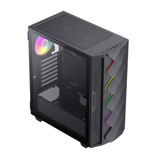 Gabinete Gamer Gamemax Diamond CP Black - vista 2