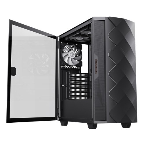 Gabinete Gamer Gamemax Diamond CP Black - vista 6