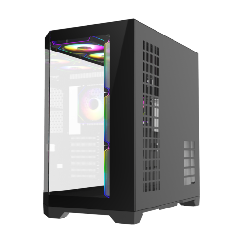 Gabinete Gamer Gamemax Hype-A Black - vista 5