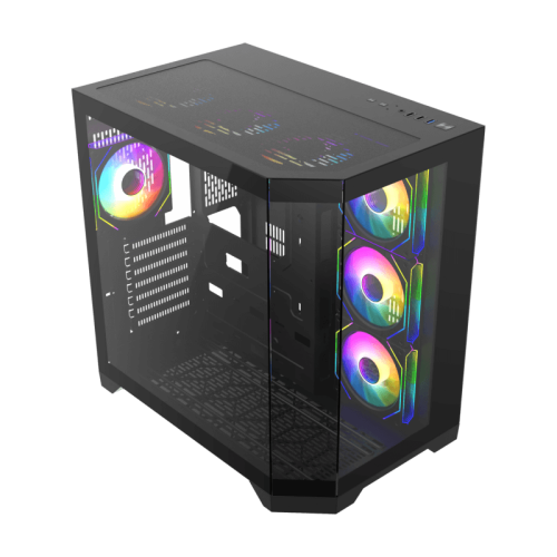 Gabinete Gamer Gamemax Hype-A Black - vista 3
