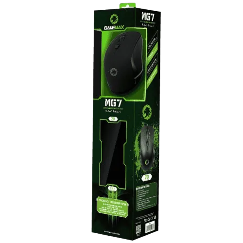 Kit Mousepad + Mouse Gamer GameMax GM7 - vista 8