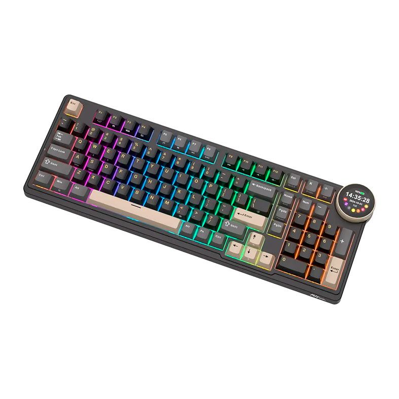 Teclado Mecánico Royal Kludge N99 Phantom, Switch Cream - vista 5