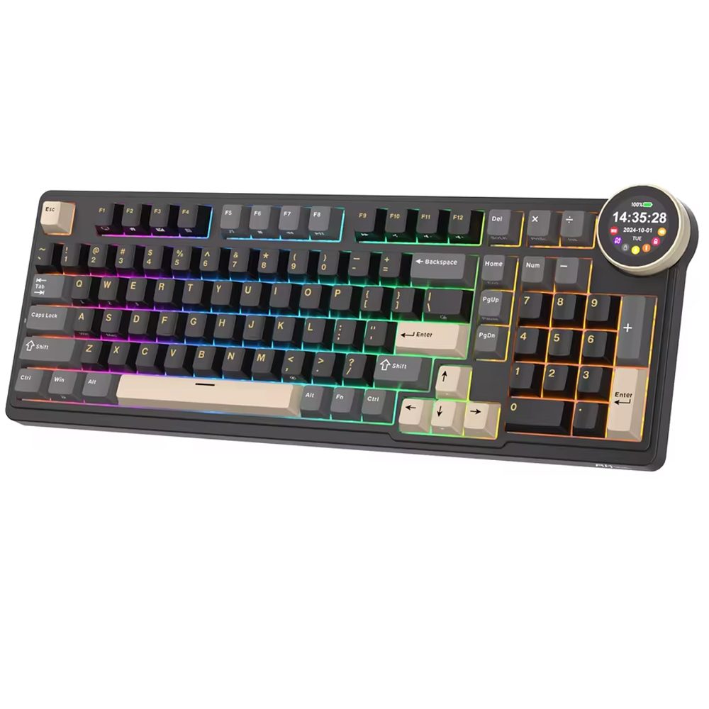 Teclado Mecánico Royal Kludge N99 Phantom, Switch Cream - vista 2