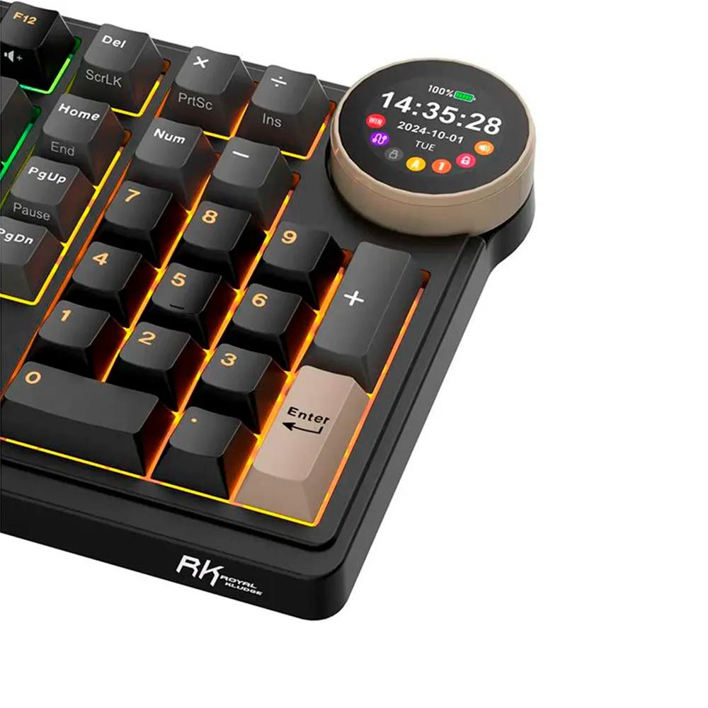 Teclado Mecánico Royal Kludge N99 Phantom, Switch Cream - vista 8