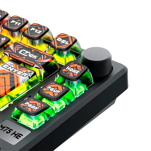Teclado Mecánico Royal Kludge M75 HE Hephaestus Mint Switch (Inglés) - vista 3