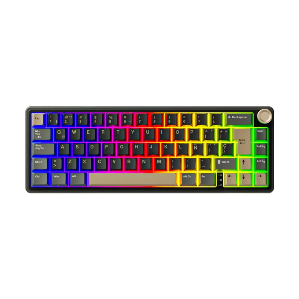 Teclado Mecánico Royal Kludge R65 Berry Red Español - vista 1