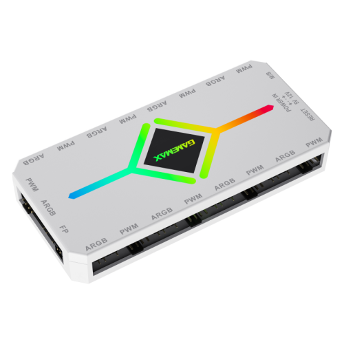 Controlador Gamemax V4.0 ARGB HUB PWM WT - vista 2