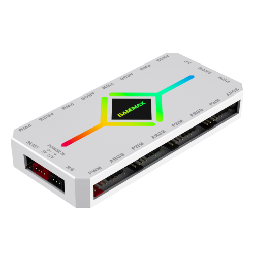 Controlador Gamemax V4.0 ARGB HUB PWM WT - vista 4