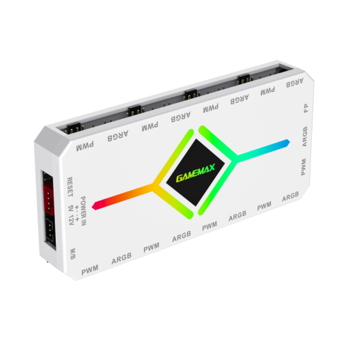 Controlador Gamemax V4.0 ARGB HUB PWM WT - vista 6